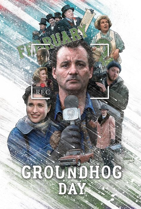 Groundhog Day Film, Groundhog Day Quotes, Groundhog Day Crafts, Groundhog Day Movie, Harold Ramis, Happy Groundhog Day, Great Comedies, Travel Movies, Chick Flicks