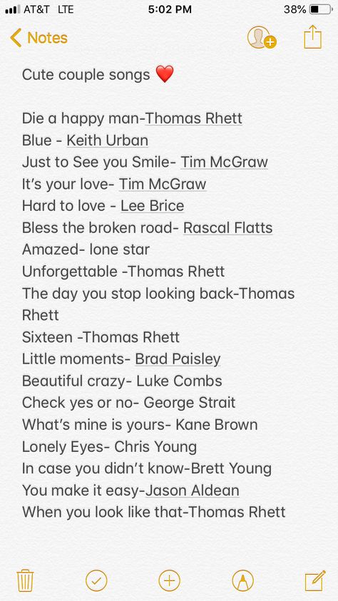 I Love Playlist, Country Songs That Remind Me Of Him, Best Songs For Couples, Country Songs About Love, Country Love Songs Playlist, Songs To Remind You Of Him, Songs To Sing To Your Boyfriend, Songs For Being In Love, Songs For Boyfriend Playlists