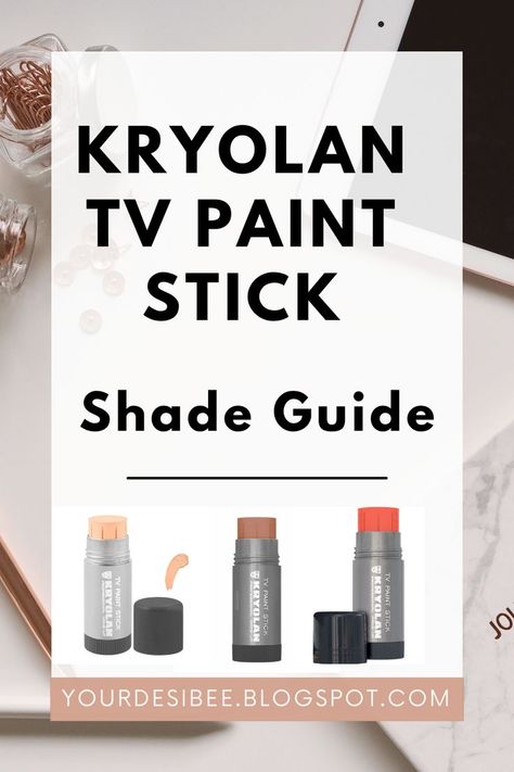 Kryolan Tv Paint Stick, Skincare Review, The Shade, Blog Post, Blog Posts, Shades, Paint, Range, Tv