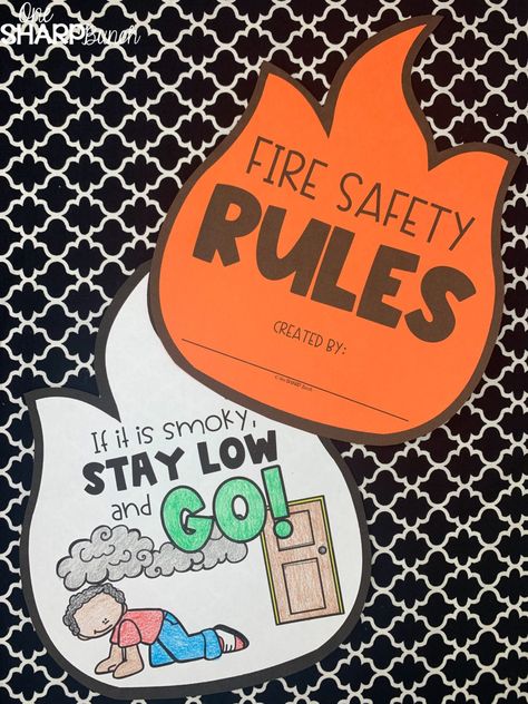 Fire Safety Theme Preschool, Fire Prevention Crafts, Free Fire Safety Printables, Fire Safety Craft, Fire Safety Week Crafts, Fire Safety Booklet, Fire Prevention Activities, Fire Safety Kindergarten, Fire Prevention Week Preschool