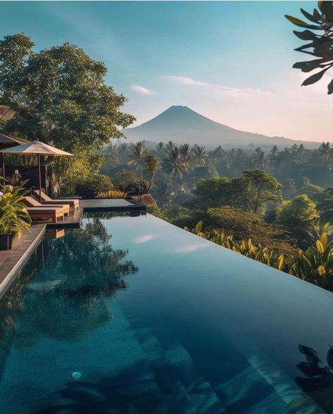 This morning in Bali island.. Bali Vacation, Island Villa, Bali Hotels, Bali Island, Luxury Pool, Outdoor Swimming, Bali Travel, Youtube Music, Outdoor Swimming Pool