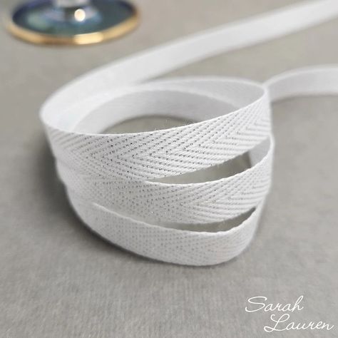 Looking for ribbon that is not like the others? This herringbone twill ribbon has fine metallic threads woven through. Add a little sparkle to your creation. Not Like The Others, Wholesale Ribbon, Ribbon Craft, White Herringbone, Satin Ribbons, Bow Making, Ribbon Crafts, Metallic Thread, Christmas Wrapping