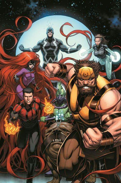 INHUMANS - UNIVERSO MARVEL Marvel Inhumans, Uncanny Avengers, House Of M, Marvel Knights, Comic Book Artwork, Marvel Comic Universe, Marvel Comic Character, Marvel Comic Books, Marvel Comics Art