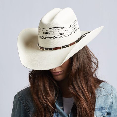 womens cream straw cowboy hat billings american hat makers Womens Straw Cowboy Hat, Girls Cowboy Hats, Cowgirl Hats Western, Straw Cowgirl Hat, Cowboy Hats Women, Trajes Country, American Hat Makers, American Hat, Country Hats