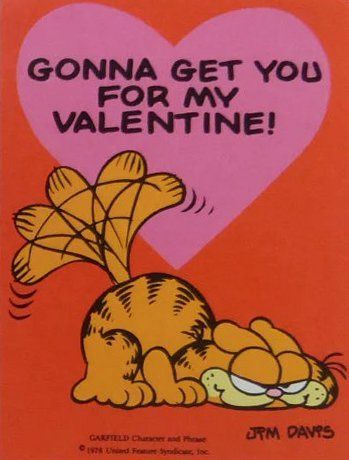 Garfield Valentines, Garfield Fanart, Vintage Fish Poster, Cartoon Garfield, Random Access Memories, Garfield Wallpaper, Garfield Pictures, Pinky Girls, Care Bears Vintage