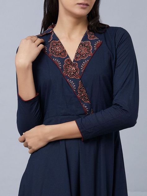 Stylish Frocks, Collar Kurti Design, डिजाइनर कपड़े, Kurtis Design, Silk Kurti Designs, Stylish Kurtis, Salwar Neck Designs, Stylish Kurtis Design, Kurti Sleeves Design