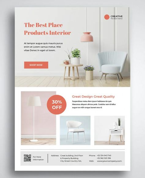 Furniture Flyer Design, Interior Promotion, Catalog Cover Design, Furniture Promo, Mailing Design, Furniture Promotion, Ui Design Mobile, Furniture Business, 포트폴리오 레이아웃