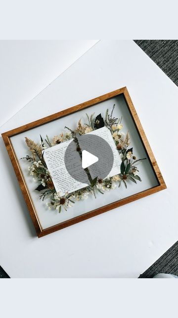 Pressed Flowers | Sustainable Bouquet Preservation on Instagram: "An artful keepsake that combines two perfect elements from such a special day! 

Emily came to us with the idea of placing both her & her husband’s vows in the same frame… she was on to something! Absolutely obsessed with how this custom piece turned out ✨ If there are enough requests we might just have to add this one on the site with a permanent spot <3

This is: 16x20 - Light Wood - Custom Vow Design
Bride: Emily
Florals by @89thandautumn" Sustainable Bouquet, Pressed Wedding Bouquet With Vows, Framed Vows With Flowers, Wedding Flowers Pressed Frame, Pressed Bouquet Frame, Preserved Wedding Bouquet Pressed, City On A Hill, Enchanted Forest Wedding, Bouquet Preservation