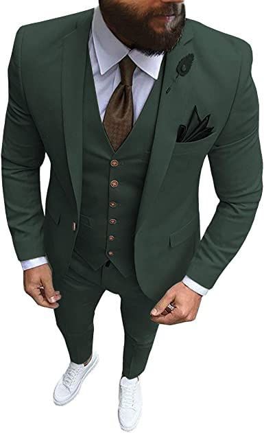 PRICES MAY VARY. 80% Polyester, 20% Rayon Imported Button closure Hand Wash Only 1. Material: 65% Polyester, 35% Rayon 2. Suit Set:Blazer+Vest+Pants.One button closure and side vent in the back. 3.Please notice size 34: chest 38.6" and waist 30.3".Please refer to the size to choose the right size so that to avoid return. 4. Custom made suits are offered too.Measurements we need: Chest / Belly / Waist / Hips / Height / Weight / Shoulder Width / Sleeve length . 5.Please notice it is jacket size 34 Men Linen Suits, Mens Long Shorts, Linen Suits For Men, Mens 3 Piece Suits, Groomsmen Tuxedos, Prom Tuxedo, Buckle Pants, Slim Fit Suit Men, Tuxedo Blazer