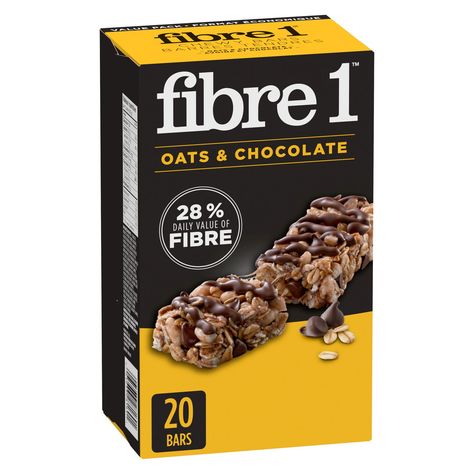 Fibre 1 Chewy Oats & Chocolate Bars, Value Pack | Walmart Canada Oats And Chocolate, Chewy Bars, Oats Chocolate, Chocolate Oats, Food Png, Cereal Bars, Snack Bars, Walmart Canada, Granola Bars