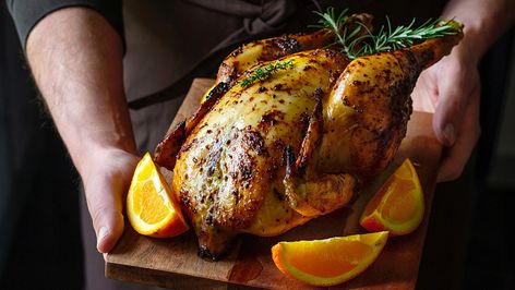 Hendl Is The German Roast Chicken That's Seasoned To Perfection - Tasting Table German Roast, German Chicken, Roast Chicken Seasoning, Eastern European Recipes, Salted Pretzel, Half Chicken, Meat Lover, Rotisserie Grill, Ways To Cook Chicken