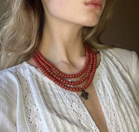 Ukrainian Necklace, Traditional Necklace, Boho Style Necklaces, Style Necklace, Gift Accessories, Multi Layering, Handmade Necklaces, Boho Style, Boho Fashion