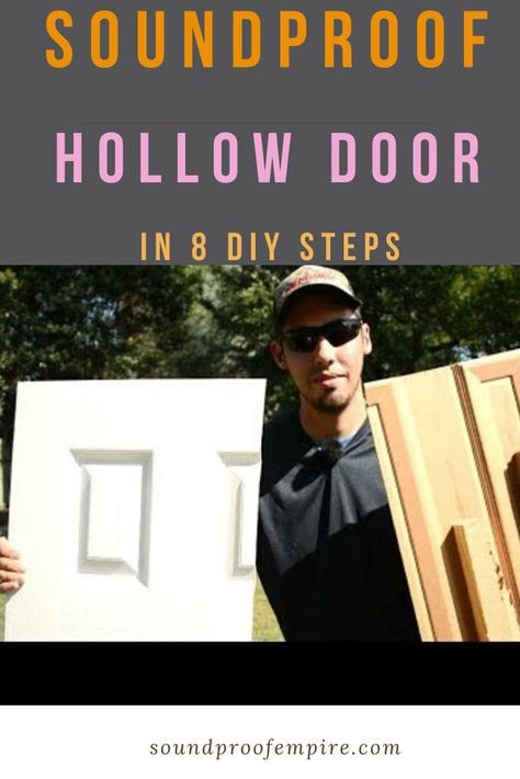 Sound Proof Bedroom Door, Sound Proof Door Diy, Soundproof Door Design, Soundproof Door Diy, Temporary Door Ideas, Hollow Core Door Makeover Diy, Sound Proofing Door, Sound Proof Door, Hallway Door Ideas