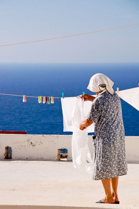 Greece Women, Ideas Cuadros, Dodecanese Islands, Karpathos, Clothes Hanging, Image Bank, Laundry Day, Visiting Greece, By The Ocean