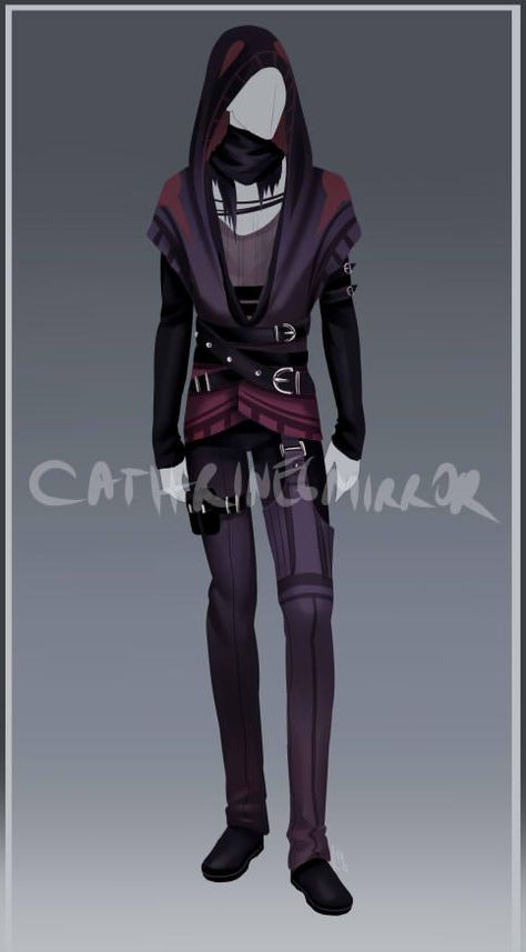 (CLOSED) Adopt Auction - Outfit 50 by cathrine6mirror Character Outfits Male, Deku Mask, Art Outfits, Hero Costumes, Anime Dress, Fashion Design Drawings, Drawing Clothes, Fantasy Clothing, Fantasy Fashion