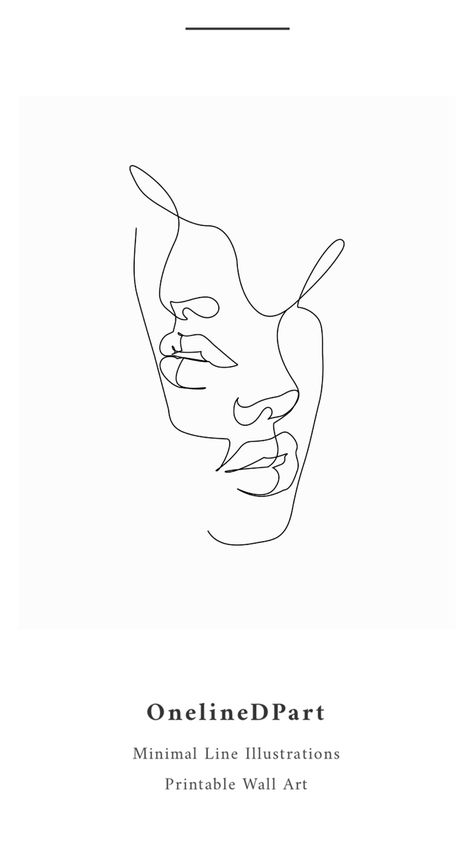 Single Line Face Art, Single Line Drawing Face, Single Line Face Tattoo, Single Line Art Simple, Single Line Face, Line Faces, Drawing One Line, Line Face, Single Line Art