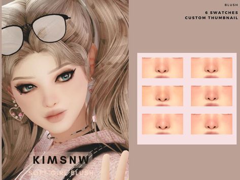 Sim4cc Skin, Sims 4 Aegyo Sal, Sims 4 Douyin Makeup, Ts4 Asian Cc, Sims Skin Details Cc, Sims 4 Makeup Patreon, Sims 4 Cc Skin Patreon, Realistic Sims, Soft Girl Makeup