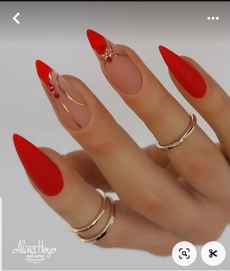 Red Pointy Nails, Red Stiletto Nails, Pointy Nails, Fall Nail Art Designs, Fall Nail Art, Fall Nail, Stiletto Nails, Stylish Nails, Art Designs