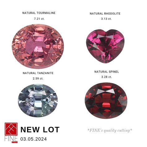 FINE's quality standards, ensuring maximum brilliance and fire. Browse our entire collection to discover a variety of natural gemstones, including tourmaline, rhodolite garnet, tanzanite, and spinel, perfect for inspiring your next jewelry creation. 📍 Mark your calendars for May 3rd and be the first to claim your favorites 📍 #finecoltd #finecoltd #gemaround #gemstones #gems #gemsforsale #jewelry #precisioncutting #gemscutter #gemcutting #gemstone #craftmanship #naturalgemstone #redgarnet #... Rhodolite Garnet, Red Garnet, Jewelry Creation, Tourmaline, Garnet, Natural Gemstones, The First, Gems, Gemstones