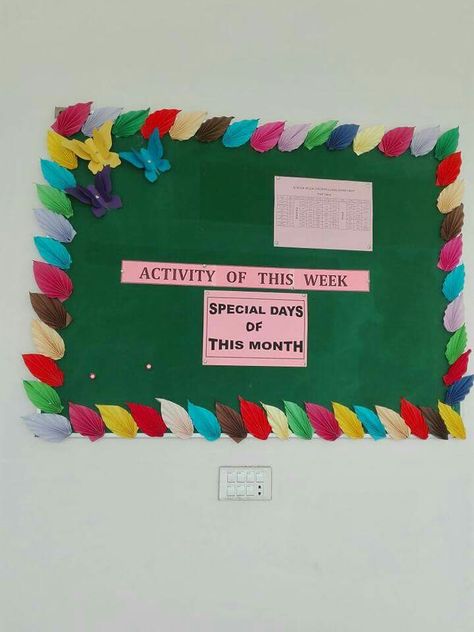 Border For Notice Board, Class Board Border Decoration Ideas, Notice Board Border Ideas, Softboard Borders Ideas, Notice Board Decoration Ideas, Classroom Ceiling Decorations, Notice Board Decoration, Teacher Meeting, Soft Board Decoration