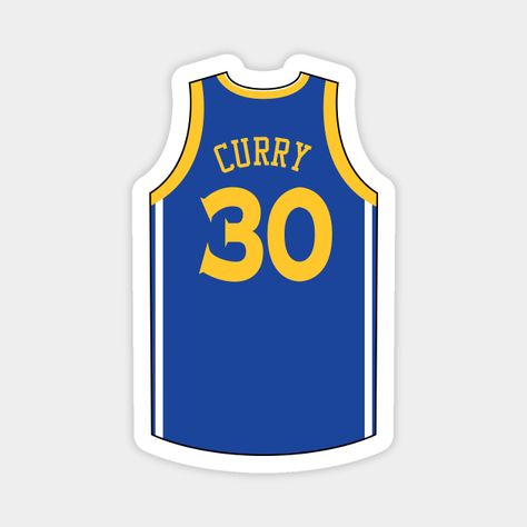 Golden State basketball player Stephen Curry -- Choose from our vast selection of magnets to match with your desired size to make the perfect custom magnet. Pick your favorite: Movies, TV Shows, Art, and so much more! Available in two sizes. Perfect to decorate your fridge, locker, or any magnetic surface with. Golden State Basketball, Bday Cake, Nba Jersey, Basketball Player, Stephen Curry, Golden State Warriors, Golden State, Basketball Players, Laptop Stickers