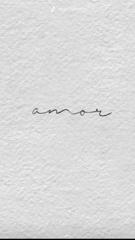 Amore Tattoo Behind Ear, Amor Tattoo Cursive, Tattoo Cursive Fonts Scripts, Love In Spanish Tattoo, You Are Magic Tattoo, Lover Script Tattoo, Free Soul Tattoo Ideas, Simple Writing Tattoos, Endlessly Tattoo