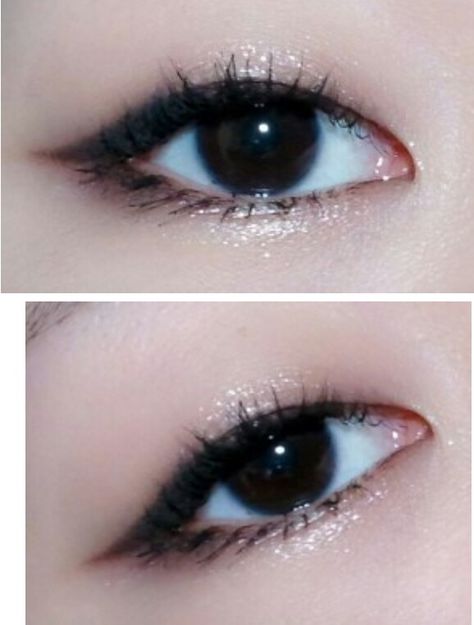 Makeup Asian Eyes Monolid, Eyeliner Monolid Asian, Monolid Hooded Eye Makeup, Siren Eyes Monolid, Downturned Monolid Eye Makeup, Chinese Monolid Makeup, Monolid Siren Eyes, Monoeye Makeup, Smokey Eye Monolid