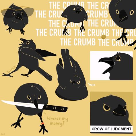 Cute Crow Illustration, Crow Character, Crows Drawing, Lotr Elves, Crow Art, 2d Game Art, Raven Art, Crows Ravens, Backgrounds Phone Wallpapers