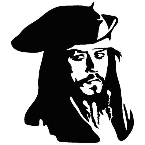 Jack Sparrow_-_Pirates of the Carribbean Jack Sparrow Drawing, Sparrow Drawing, Sparrow Art, Black And White Art Drawing, Captain Jack Sparrow, Shadow Art, Dark Art Drawings, Captain Jack, Outline Art