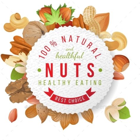 Paper nuts label with type design and nuts Nuts Logo Design, Nuts Logo, Fruit Logo Design Ideas, Florentine Cookies, Fruit Logo Design, Logo Design Graphics, Herb Art, Paper Vector, Fruit Logo