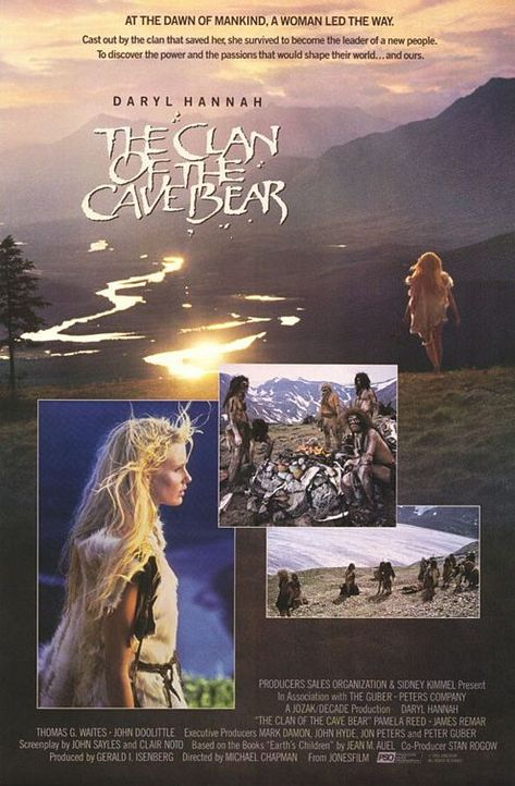 The Clan of the Cave Bear Movie Poster #2 - Internet Movie Poster Awards Gallery Clan Of The Cave Bear, Curtis Armstrong, James Remar, Daryl Hannah, Cave Bear, Spirit Bear, Kids Book Series, See Movie, The Cave