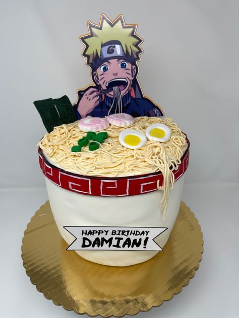 Naruto Birthday Cake, Naruto Party Ideas, Naruto Cake, Bolo Naruto, Naruto Birthday, Anime Cake, Funny Birthday Cakes, 18th Birthday Cake, Bowl Cake