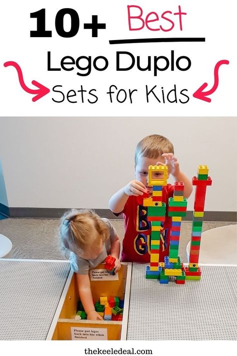 10+ Best Lego Duplo Sets for Kids with picture of kids playing with Lego Duplo blocks. Lego Duplo Table, Lego Duplo Sets, Drawing Children, Best Lego Sets, Fun Indoor Activities, Preschool Resources, Activities For Boys, Science Activities For Kids, Educational Activities For Kids