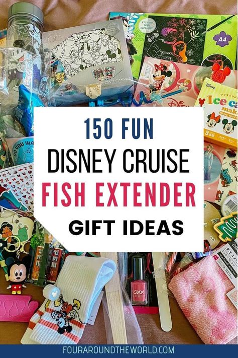 These Disney cruise fish extender gift ideas are perfect for adding a touch of Disney magic to your next cruise vacation. Whether you're looking for something practical, personalised or just plain fun, there's something on this list for everyone. Disney cruise fish extender gifts for adults, fish extender gifts for kids, fish extender gifts for teens, family fish extender gift ideas. Dcl Fish Extender Gifts, Christmas Fish Extender Gifts, Fish Extender Gifts For Kids, Pixie Dust Gifts Disney Cruise, Fish Extender Gift Ideas Diy, Disney Fish Extender Gift Ideas Diy, Disney Cruise Line Door Decorations, Disney Cruise Gift Ideas, Diy Fish Extender Gifts