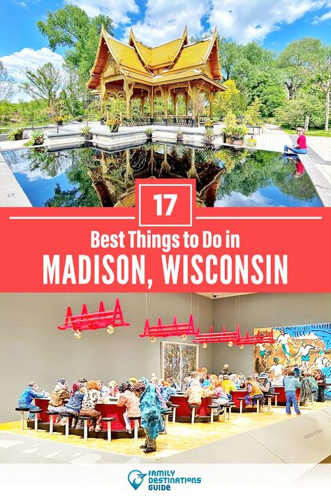 Want to see the most incredible things to do in Madison, WI? We’re FamilyDestinationsGuide, and we’re here to help: From unique activities to the coolest spots to check out, discover the BEST things to do in Madison, Wisconsin - so you get memories that last a lifetime! #madison #madisonthingstodo #madisonactivities #madisonplacestogo Wisconsin Travel, Usa Travel Guide, Madison Wisconsin, Madison Wi, United States Travel, America Travel, Travel Usa, Fun Activities, Family Travel