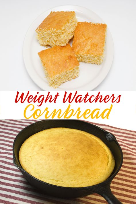 Light & Healthy Weight Watchers Cornbread Recipes with SmartPoints #ww #weight_watchers #light #healthy #easy #recipes #cornbread #smartpoints Weight Watcher Cornbread Recipe, Weight Watchers Cornbread Muffins, Healthy Jiffy Cornbread Recipes, Low Calorie Cornbread Recipe, Low Cal Cornbread, Corn Bread Recipes Healthy, Ww Cornbread Recipe, High Protein Cornbread, Low Fat Cornbread Recipe