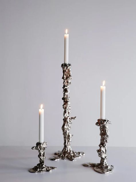 Drip Candle, Dripping Candles, Practical Magic, 인테리어 디자인, Ceramic Sculpture, Interior Inspiration, Beauty And The Beast, Candle Holder, Sake