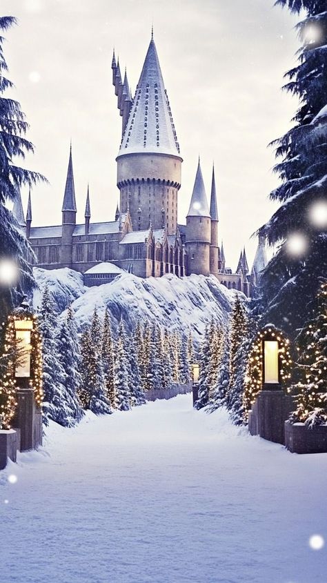 #travelgoals #wanderlust #exploretheworld #adventureawaits #travelinspiration #globetrotter #vacationvibes #traveladdict #bucketlisttravel #traveltips #instatravel #travelphotography #travelblogger #travelcommunity #travelmemories Winter Hogwarts, Snow Magic, Castle Grounds, Hogwarts Christmas, Its Christmas Eve, Snow Falls, The Great Hall, Great Hall, Hogwarts Castle