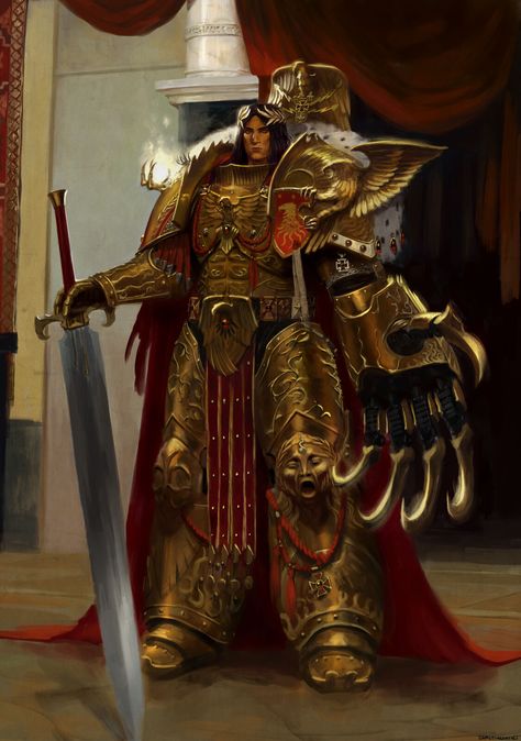 God Emperor Of Mankind, Warhammer 40k Emperor, Emperor Of Mankind, God Emperor, Warhammer 40k Blood Angels, Adeptus Custodes, Warhammer 40k Memes, 40k Art, 40k Artwork