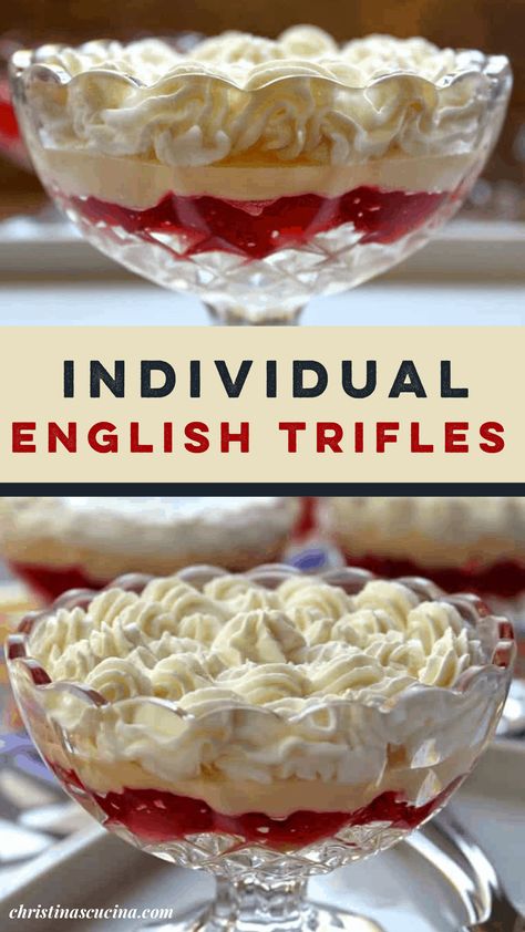 How To Make Fruit Triffle, English Trifle Desserts, Classic English Desserts, English Christmas Cake, Mini Christmas Trifle, English Trifle Recipe Traditional, English Desserts Traditional, Traditional English Christmas Desserts, British Trifle Recipe