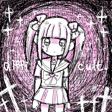 Yumi Kawaii, Menhara Chan, Doodle Icons, Doodle Icon, Yami Kawaii, Creepy Cute, Kawaii Art, Pastel Goth, Magical Girl