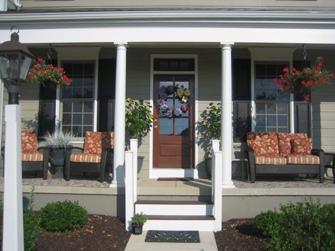 Front Porch Staging, Front Porch Design Ideas, Staged Home, Porch Design Ideas, Front Porch Design, Sell Your House Fast, House With Porch, Sell Your Home, Home Porch