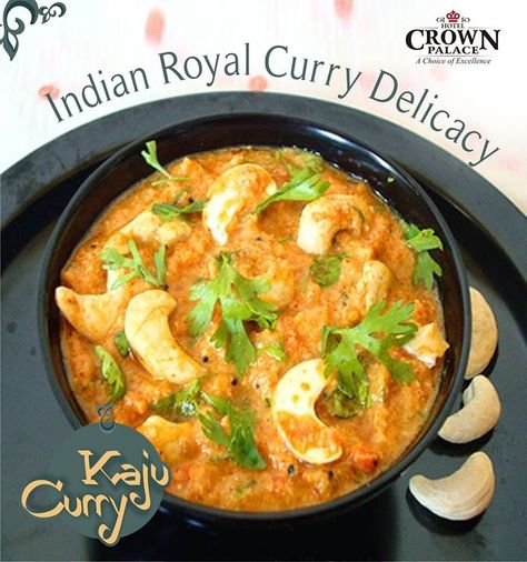 Indian Royal Curry Delicacy #Kaju #Curry  #cpindore #hotelcrownpalace #indorizayka #indorefoodexplorer - http://ift.tt/1HQJd81 Kaju Curry, Vegetarian Gravy, Hotel Menu, Food Photography Background, Curry Ingredients, Kerala Food, Paneer Recipes, Spicy Food, Gujarati Recipes