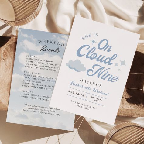 She Is On Cloud 9 Bachelorette Weekend Itinerary Cloud 9 Bachelorette Itinerary, Cloud 9 Bachelorette Party Theme, Shes On Cloud 9 Bachelorette, Bride Is On Cloud 9 Bachelorette, Dreaming Of I Do Bachelorette, The Bride Is On Cloud 9, On Cloud Nine Bachelorette Theme, On Cloud 9 Bachelorette Theme, Bride On Cloud 9 Bachelorette