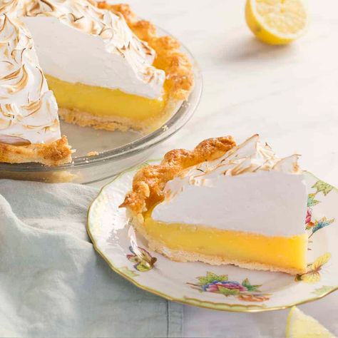 Lemon Meringue Pie Recipe - Preppy Kitchen Homemade Lemon Pie Filling, Lemon Meringue Pie Recipe, Lemon Meringue Cheesecake, Lemon Shortbread Cookies, Meringue Pie Recipes, Butter Crust, Holiday Desserts Table, Chocolate Peanut Butter Pie, Preppy Kitchen