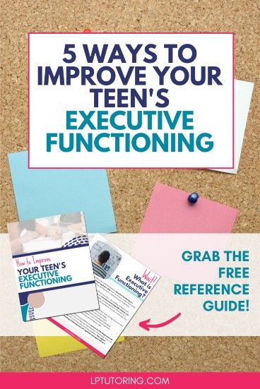 How to Improve Your Teen\'s Executive Functioning Study Skills Activities, Executive Functioning Activities, Teaching Executive Functioning Skills, Function Outfit, Executive Functioning Strategies, Teaching Executive Functioning, Executive Functions, Raising Teenagers, Executive Functioning Skills