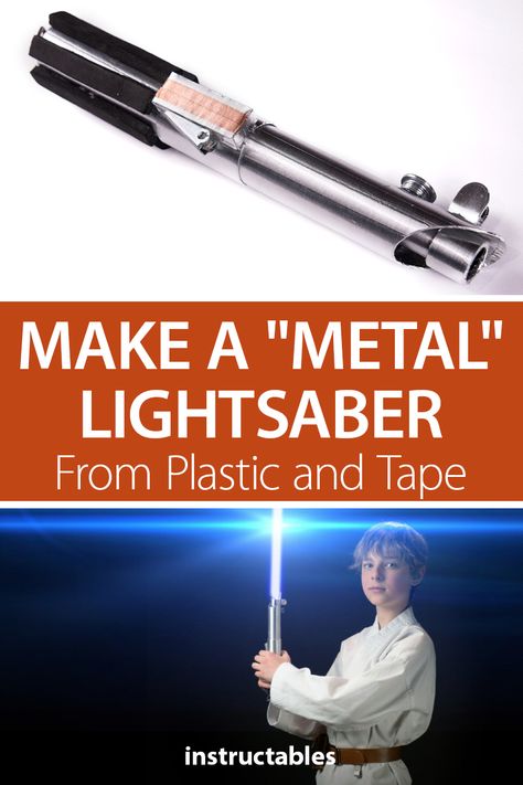 Make Your Own Lightsaber, Halloween Costume Movie, Luke Skywalker Costume, Diy Lightsaber, Luke Skywalker Lightsaber, Jedi Costume, Metal Coat Hangers, Star Wars Jewelry, Monster Costumes