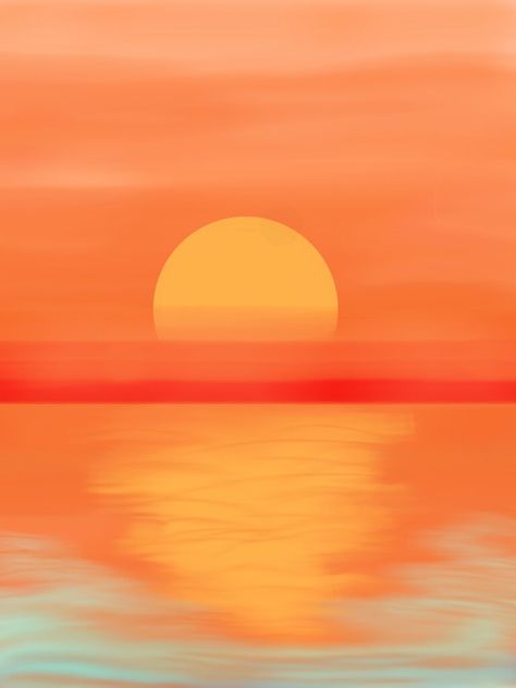 Easy Digital Art Ideas Ibis Paint, Ibis Paint X, Ibis Paint, Sunset Painting, Drawing Easy, Easy Ideas, Online Painting, Easy Drawings, Painting & Drawing