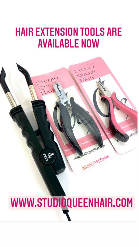 Fusion Extensions, Keratin Hair Extensions, Hair Extension Tools, Types Of Hair Extensions, Black Hair Extensions, Extension Ideas, Keratin Hair, Hot Tools, Tape In Hair Extensions