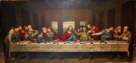 HD wallpaper: The Last Supper by Leonardo da Vinci painting, Religious, Christian | Wallpaper Flare Last Supper Painting, The Last Supper Painting, Jan Van Eyck, The Last Supper, Last Supper, Unique Paintings, Catholic Art, Caravaggio, Pompeii